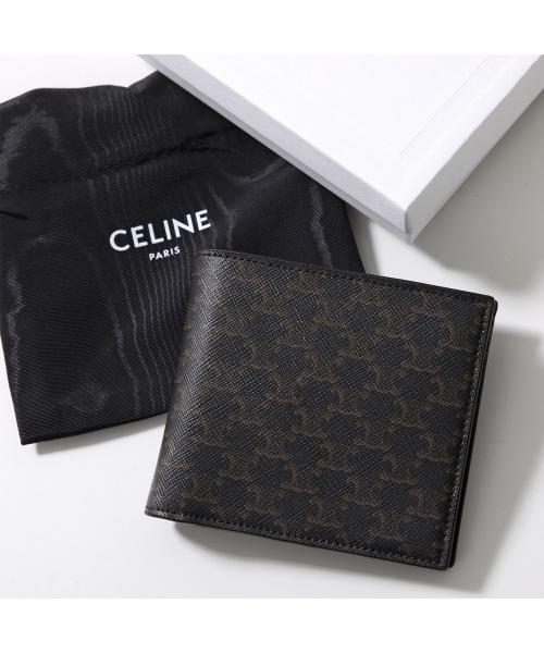 セリーヌ CELINE CELINE 二つ折り財布 10C872BQB トリオンフキャンバス (38NO/Black/ブラック) 38NO/Black/ブラック