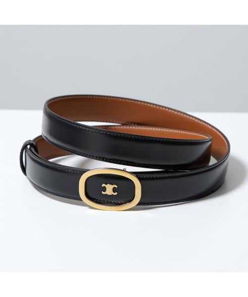 セリーヌ CELINE CELINE ベルト 45BMU3APC リバーシブル ミディアム 2.5cm (38TA/BlackTan) 38TA/BlackTan
