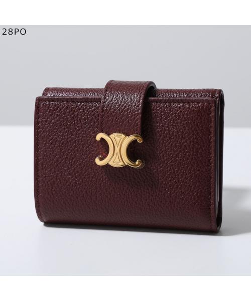 セリーヌ CELINE CELINE 三つ折り財布 Fine Strap Wallet ファイン 10M963GHH (04LU/Tan) 04LU/Tan