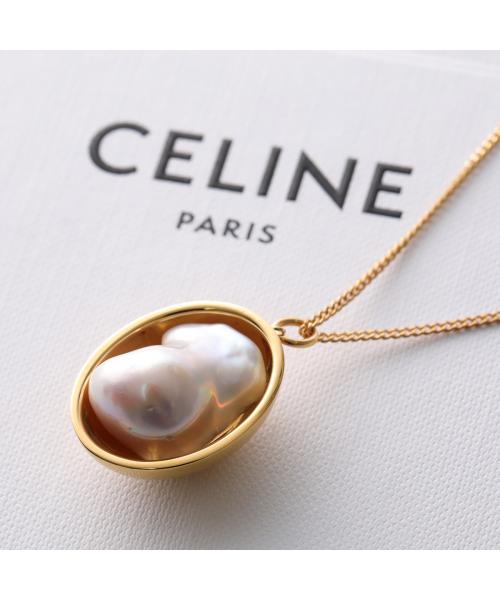 セリーヌ CELINE CELINE ペンダントトップ Pearl Oval Pendant 46U356BPA (01GI/Gold-Ivory) 01GI/Gold-Ivory