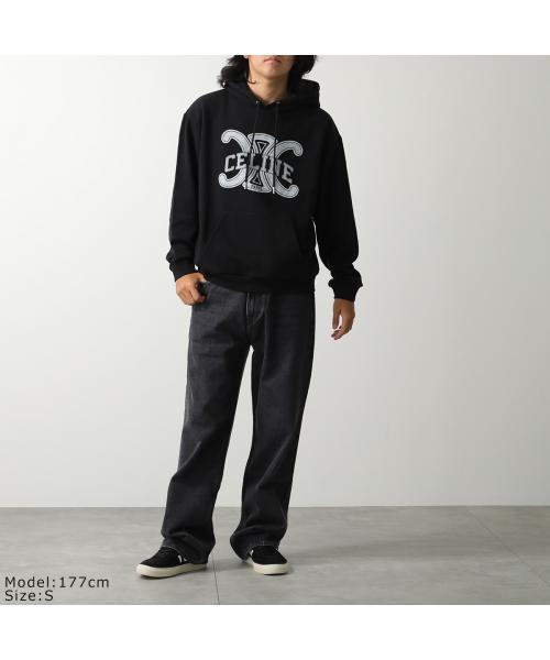 セリーヌ CELINE CELINE パーカー RY0JH670Q スウェット プルオーバー (38AW/ブラック) 38AW/ブラック