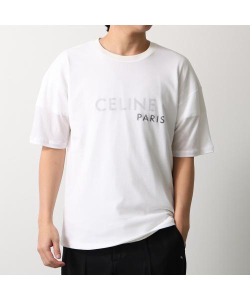 セリーヌ CELINE CELINE Tシャツ RX0DT0F17 半袖 カットソー ロゴT （01OB/オフホワイト） 01OB/オフホワイト