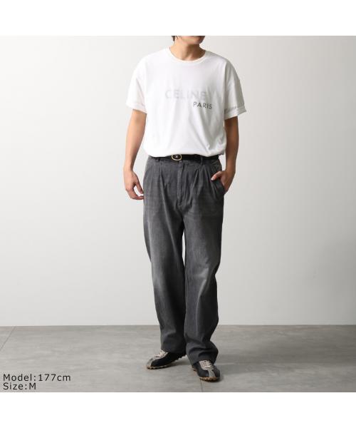セリーヌ CELINE CELINE Tシャツ RX0DT0F17 半袖 カットソー ロゴT （01OB/オフホワイト） 01OB/オフホワイト