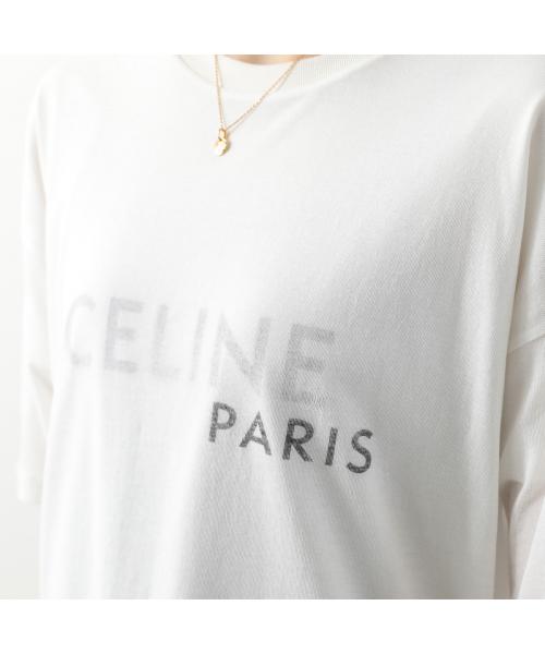 セリーヌ CELINE CELINE Tシャツ RX0DT0F17 半袖 カットソー ロゴT （01OB/オフホワイト） 01OB/オフホワイト