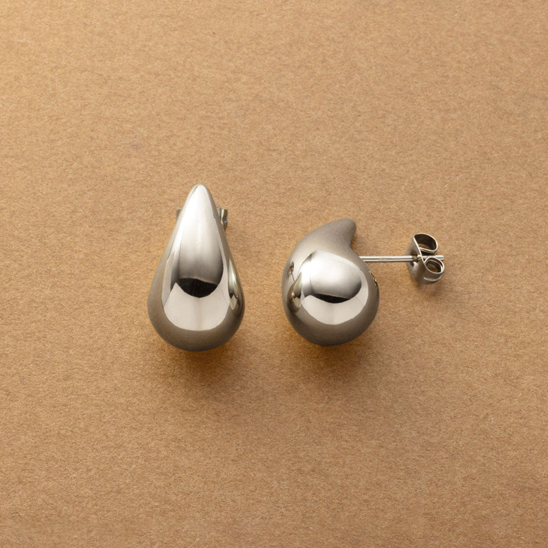 クリームドット Cream dot. こなれた存在感をプラスするステンレス製ドロップピアス (ピアス:シルバー) ピアス:シルバー