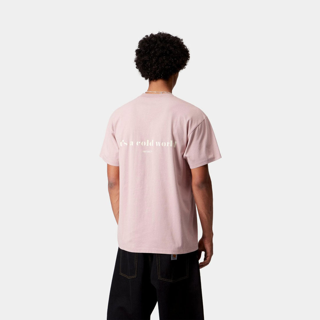 カーハート ワークインプログレス Carhartt WIP ショートスリーブ コールドワールド Tシャツ(S/S COLD WORLD T-SHIRT) (Glassy Pink) Glassy Pink