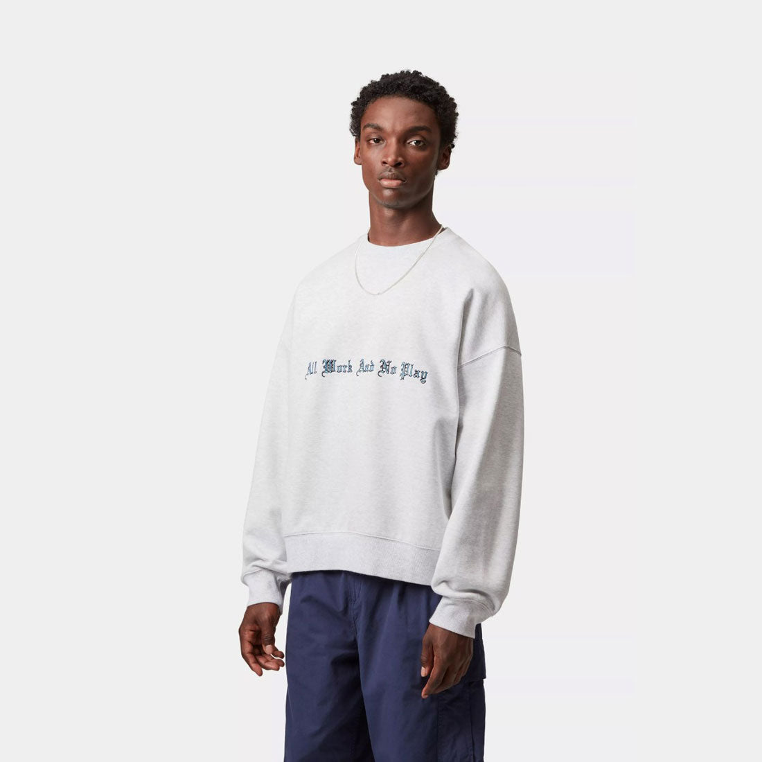 カーハート ワークインプログレス Carhartt WIP ノープレイ スウェットシャツ(NO PLAY SWEATSHIRT) (Ash Heather) Ash Heather