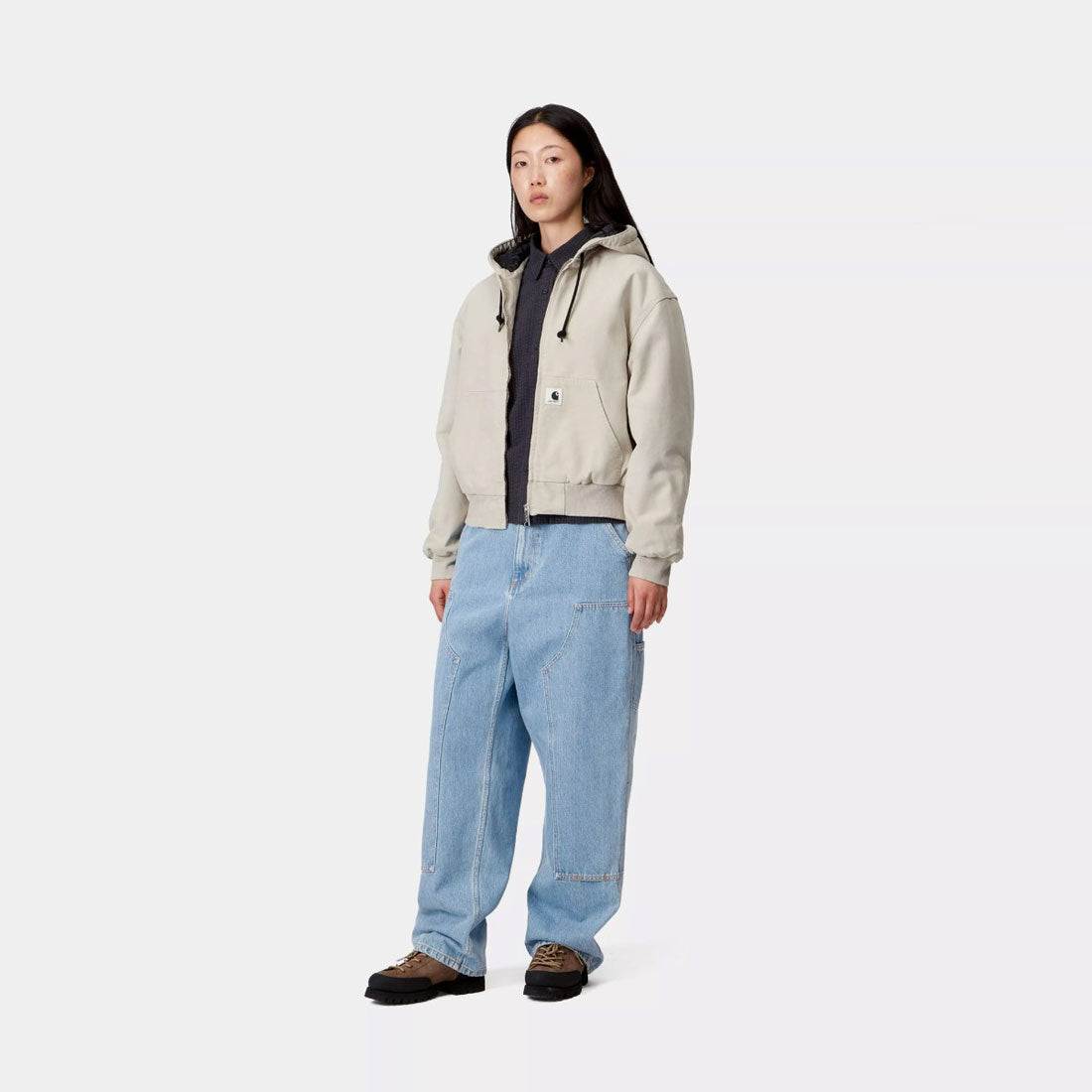 カーハート ワークインプログレス Carhartt WIP ウィメンズ ブランドン ダブルニー パンツ(W' BRANDON DOUBLE KNEE PANT) (Blue, Stone bleached) Blue, Stone bleached