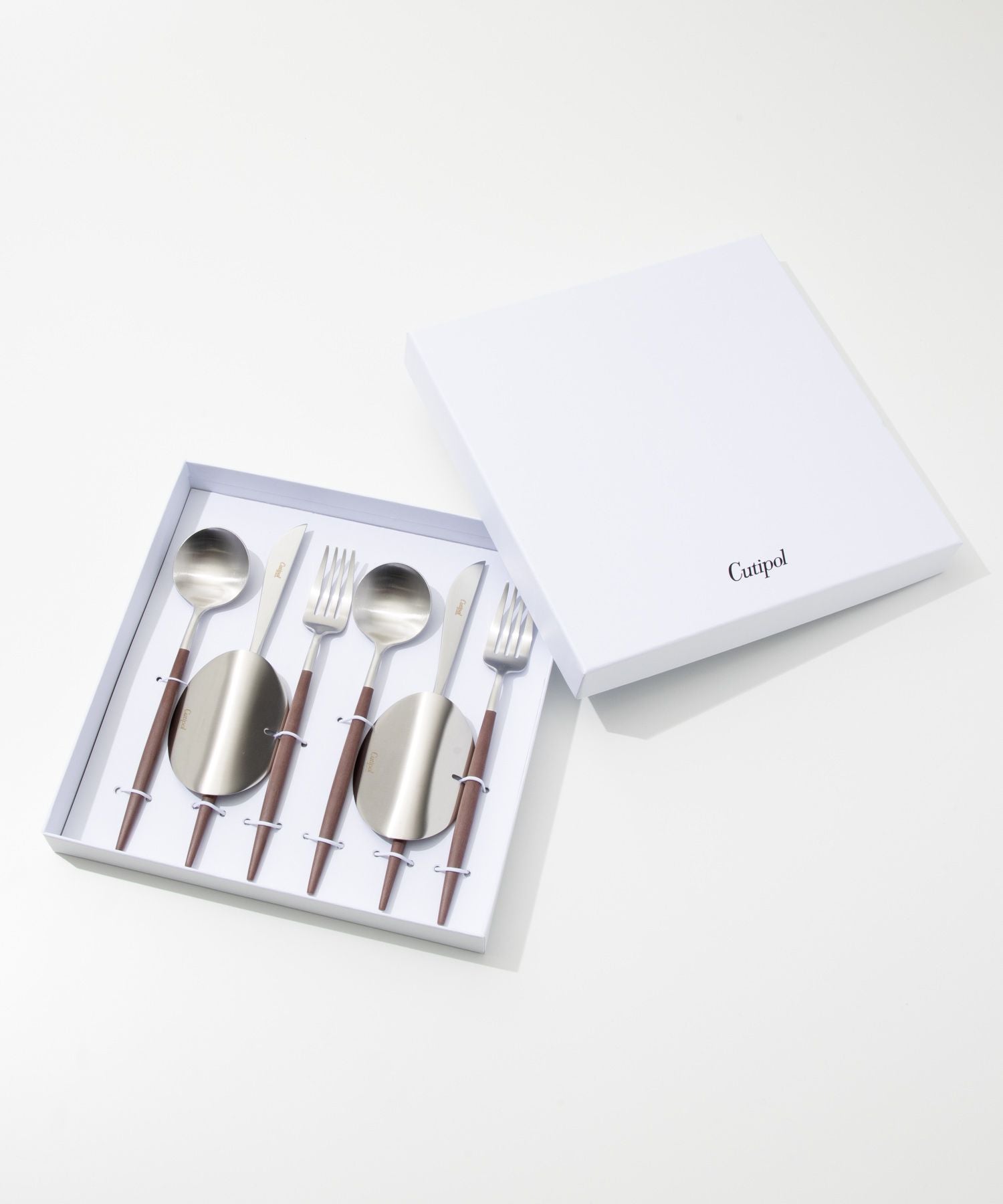 Cutipol Gore 6-件套裝勺子民間刀catrallery套裝禮品盒果阿餐叉勺
