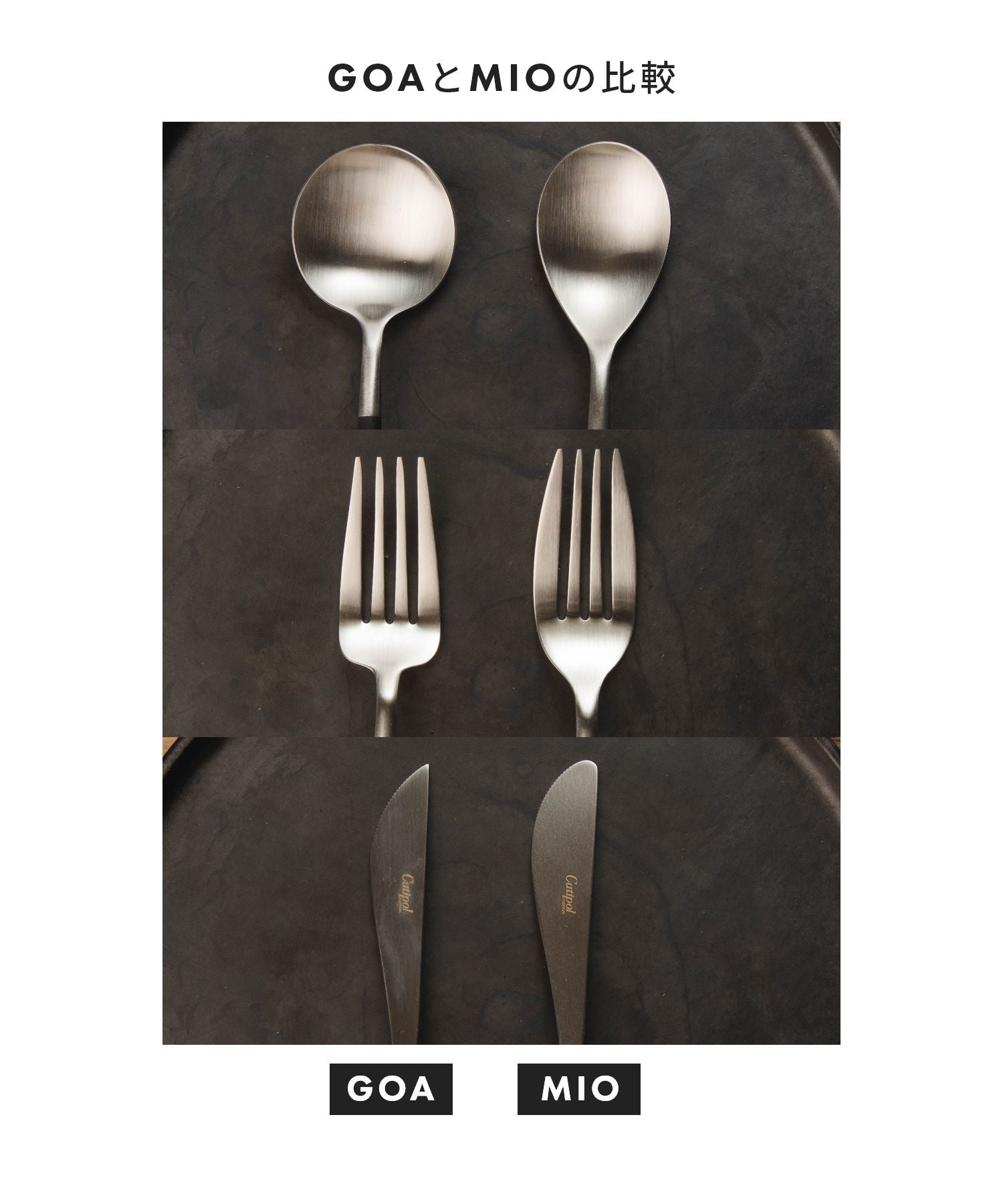 Cutipol Gore 6-件套裝勺子民間刀catrallery套裝禮品盒果阿餐叉勺