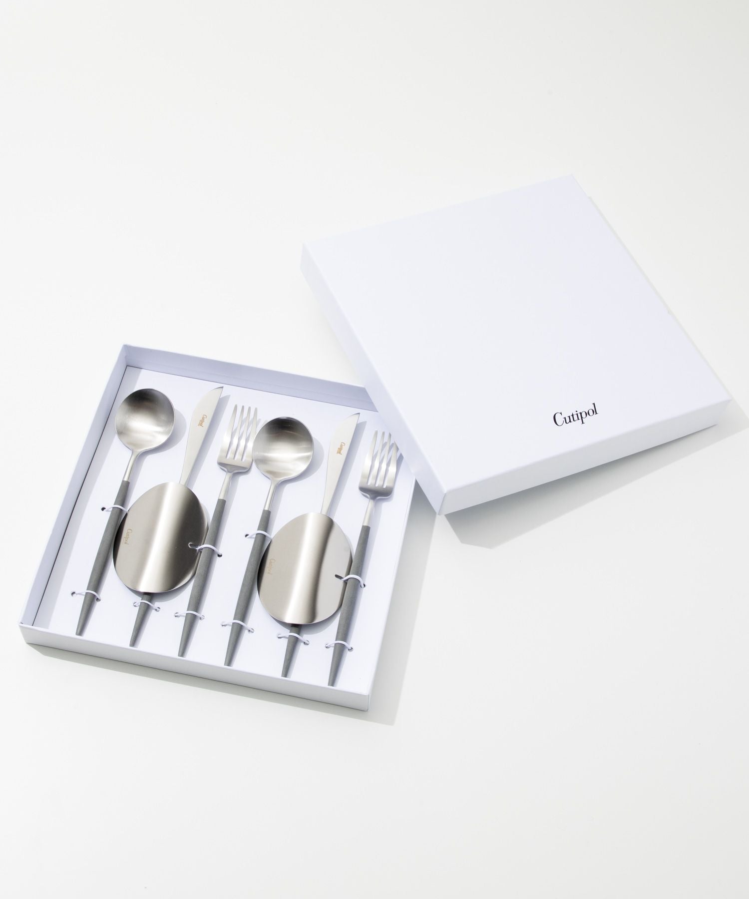 Cutipol Gore 6-件套裝勺子民間刀catrallery套裝禮品盒果阿餐叉勺