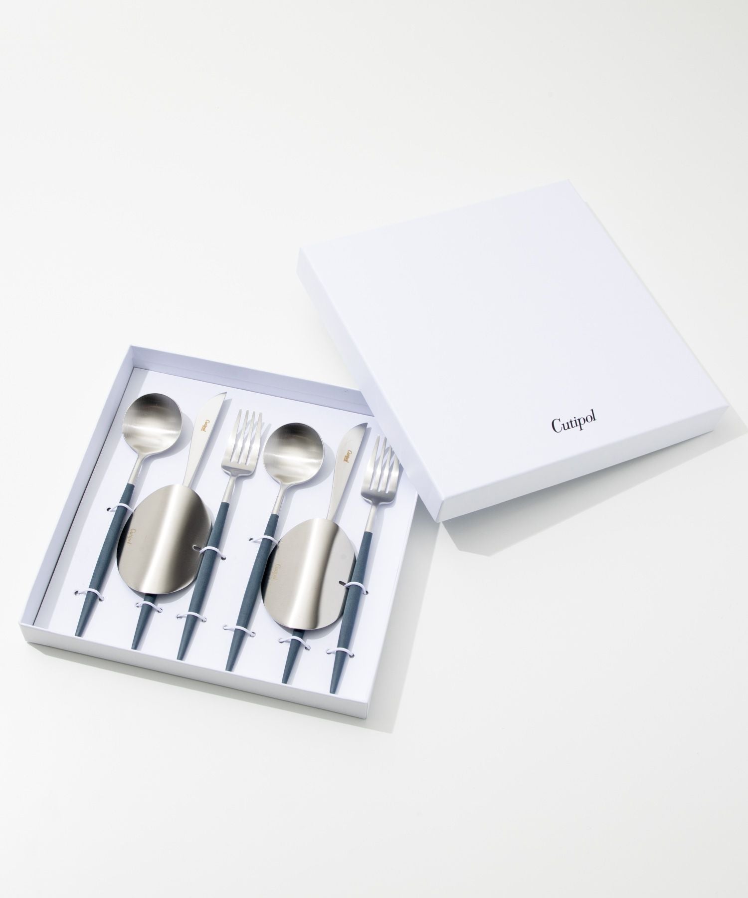Cutipol Gore 6-件套裝勺子民間刀catrallery套裝禮品盒果阿餐叉勺