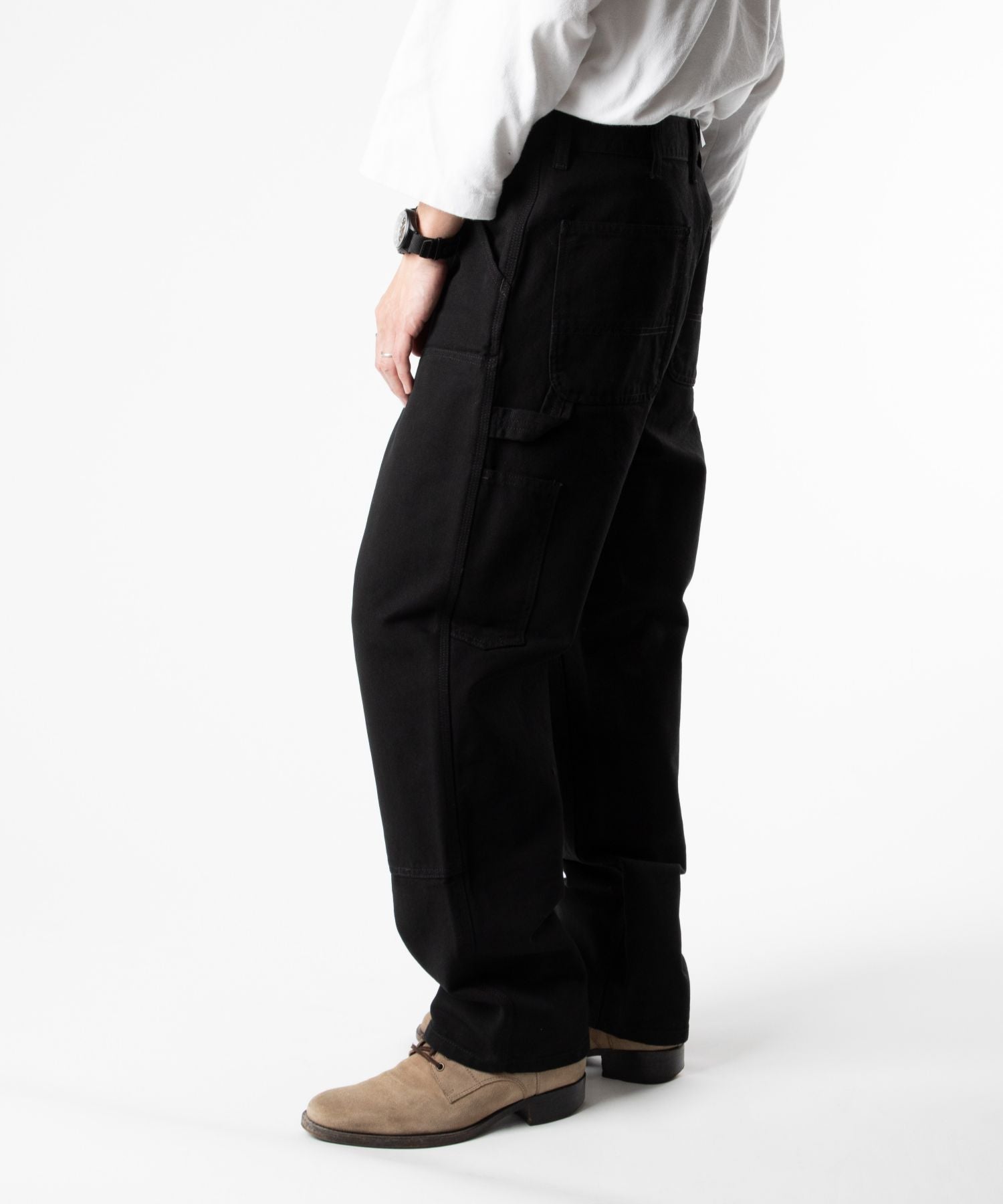 カーハート Carhartt カーハート Carhartt WIP DOUBLE KNEE PANT ダブルニーパンツ I031501 ペインターパンツ ワイドパンツ パンツ メンズ ボトムス (ブラック/L30) ブラック/L30