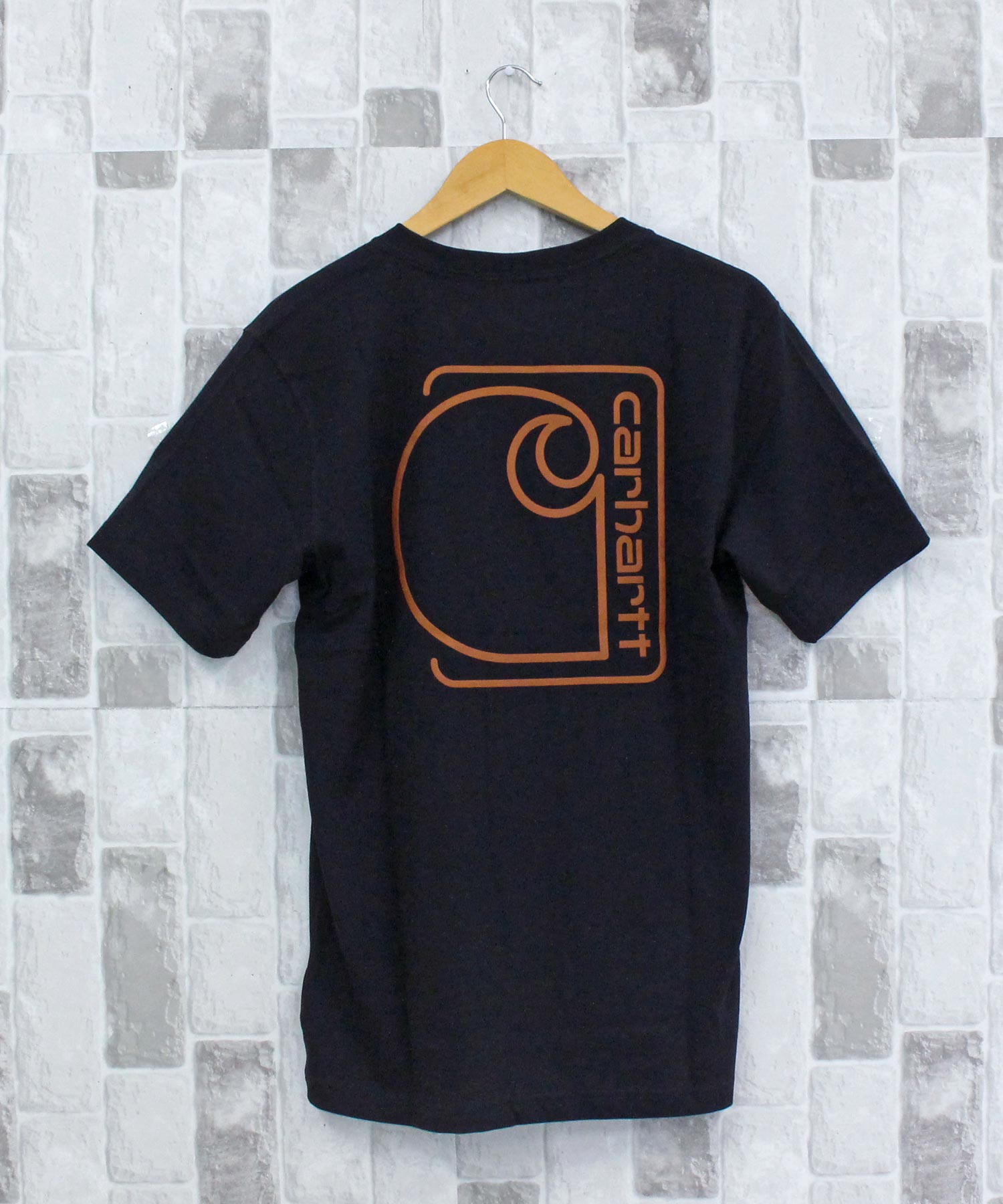 カーハート Carhartt リラックスフィット BIGロゴ バックプリント グラフィック Tシャツ Relaxd Fit Lightweight Pocket C Graphic T-Shirt メンズ ブランド (4-ブルー) 4-ブルー