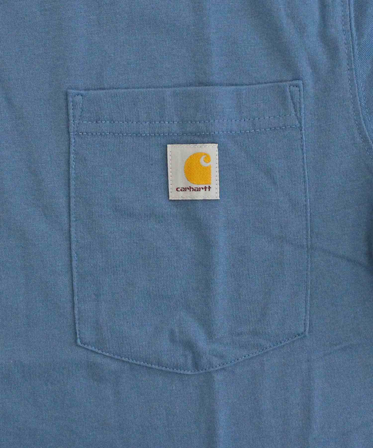 カーハート Carhartt リラックスフィット BIGロゴ バックプリント グラフィック Tシャツ Relaxd Fit Lightweight Pocket C Graphic T-Shirt メンズ ブランド (4-ブルー) 4-ブルー