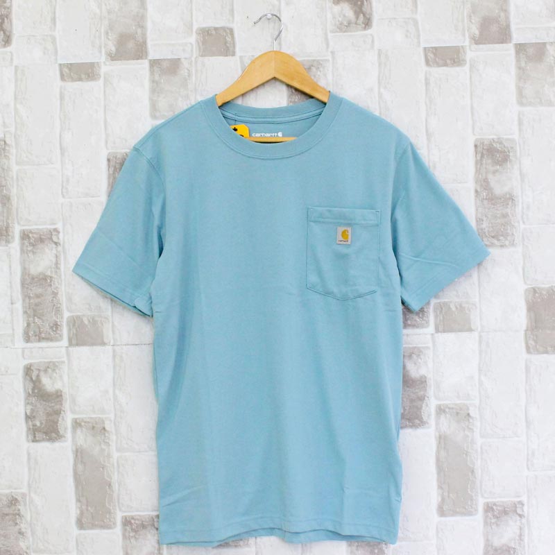 カーハート Carhartt リラックスフィット バックプリント グラフィック Tシャツ Relaxd Fit Lightweight Pocket Built Graphic T-Shirt メンズ ブランド (4-ブルー) 4-ブルー