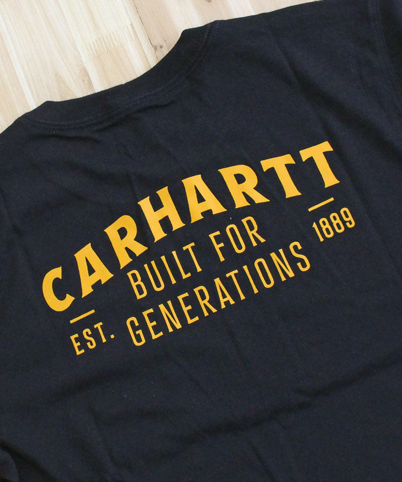 カーハート Carhartt リラックスフィット バックプリント グラフィック Tシャツ Relaxd Fit Lightweight Pocket Built Graphic T-Shirt メンズ ブランド (4-ブルー) 4-ブルー