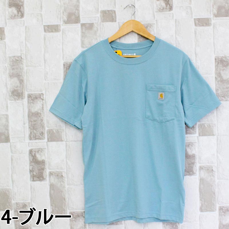 カーハート Carhartt リラックスフィット バックプリント グラフィック Tシャツ Relaxd Fit Lightweight Pocket Built Graphic T-Shirt メンズ ブランド (4-ブルー) 4-ブルー