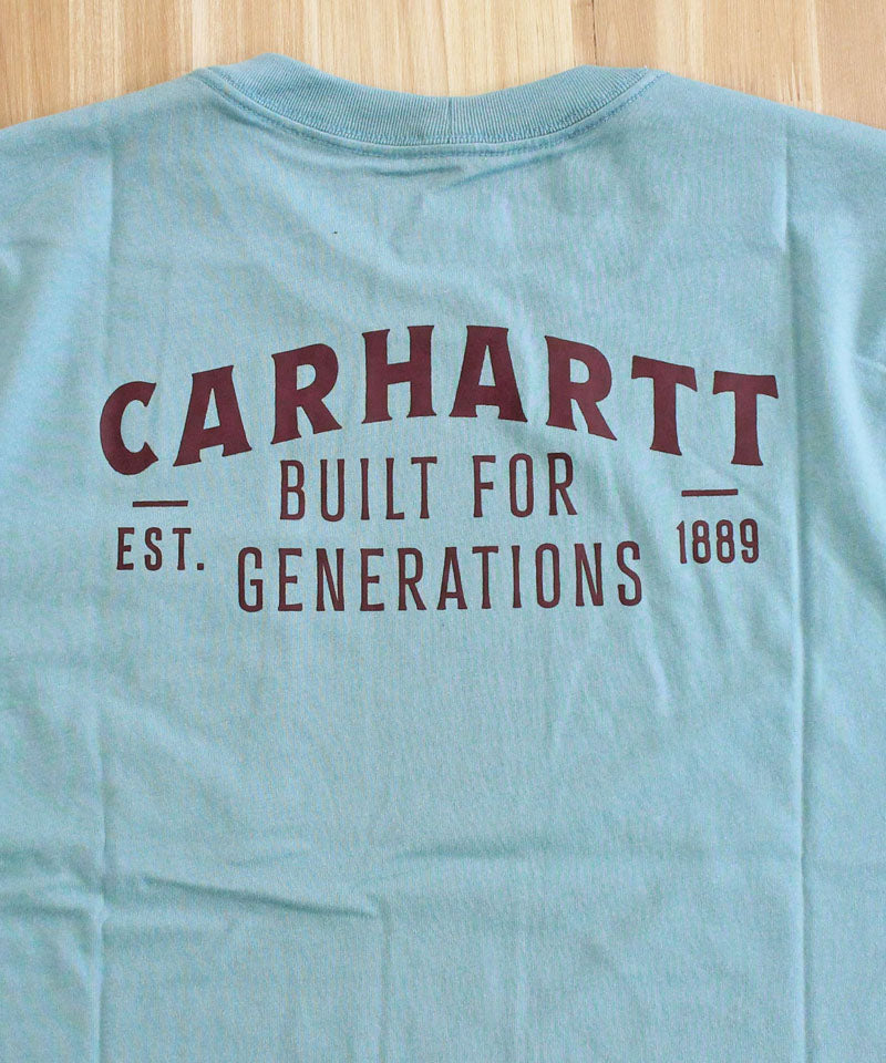 カーハート Carhartt リラックスフィット バックプリント グラフィック Tシャツ Relaxd Fit Lightweight Pocket Built Graphic T-Shirt メンズ ブランド (4-ブルー) 4-ブルー