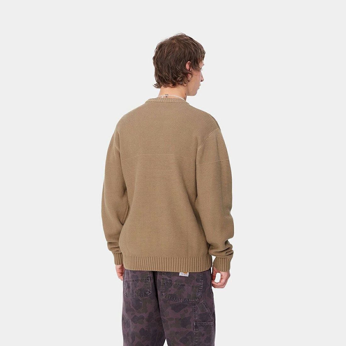 カーハート Carhartt Carhartt WIP CHANE SWEATER(カーハート ワークインプログレス チェイン セーター) (Leather / Gold) Leather / Gold