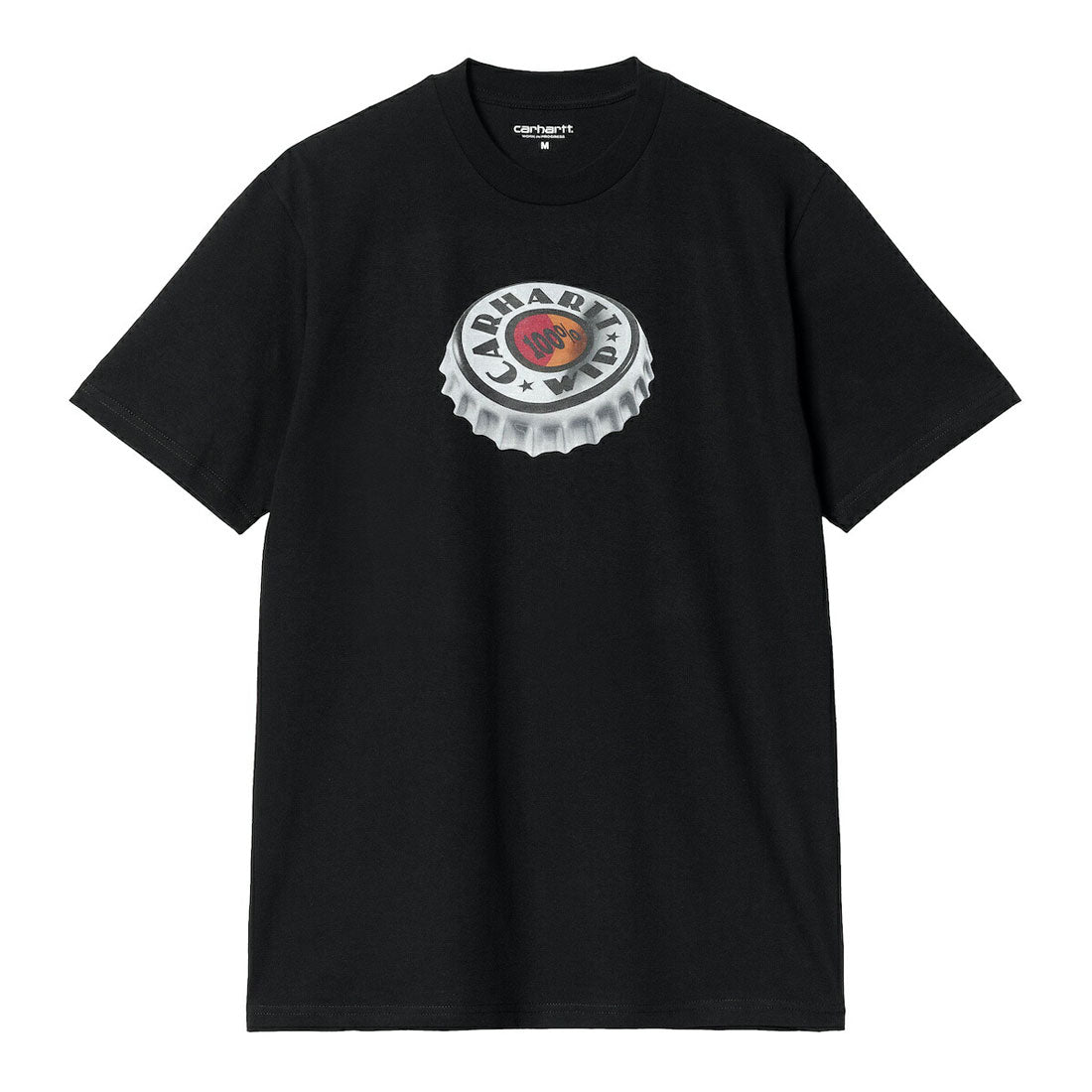 カーハート Carhartt Carhartt WIP S/S BOTTLE CAPT-SHIR(カーハートワークインプログレス S/S ボトル キャップ Tシャツ) (Black) Black