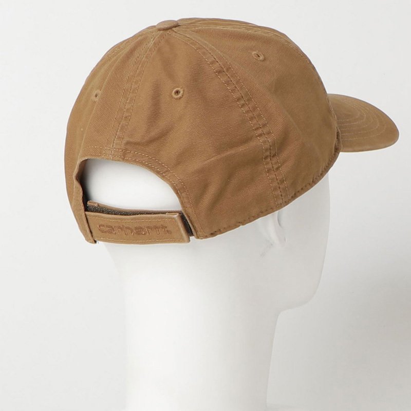 カーハート Carhartt キャップ Odessa Cap オデッサキャップ ウォッシュ ストラップバック メンズ ブランド 帽子 男女兼用 レディース ユニセックス (12-ダークブラウン) 12-ダークブラウン
