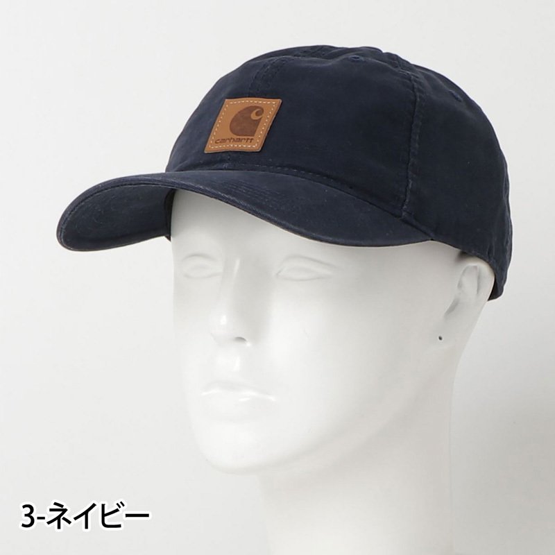 カーハート Carhartt キャップ Odessa Cap オデッサキャップ ウォッシュ ストラップバック メンズ ブランド 帽子 男女兼用 レディース ユニセックス (12-ダークブラウン) 12-ダークブラウン