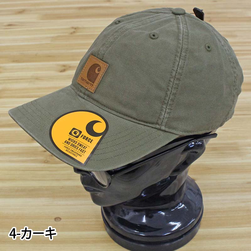 カーハート Carhartt キャップ Odessa Cap オデッサキャップ ウォッシュ ストラップバック メンズ ブランド 帽子 男女兼用 レディース ユニセックス (12-ダークブラウン) 12-ダークブラウン