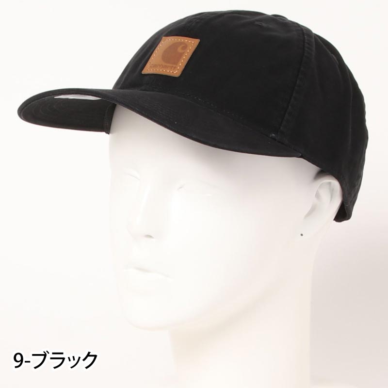 カーハート Carhartt キャップ Odessa Cap オデッサキャップ ウォッシュ ストラップバック メンズ ブランド 帽子 男女兼用 レディース ユニセックス (12-ダークブラウン) 12-ダークブラウン