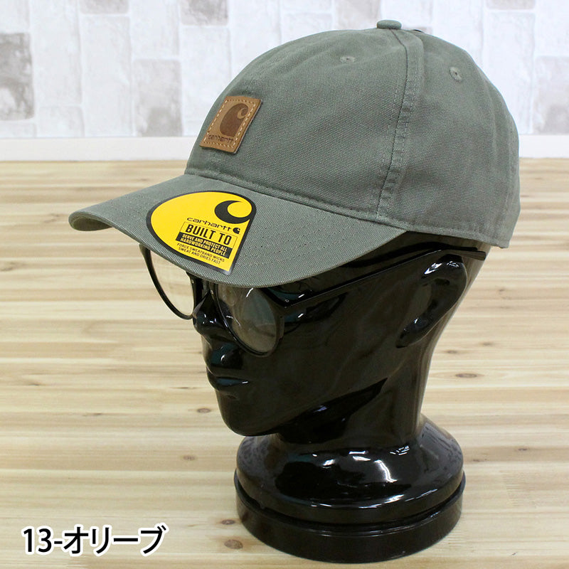 カーハート Carhartt キャップ Odessa Cap オデッサキャップ ウォッシュ ストラップバック メンズ ブランド 帽子 男女兼用 レディース ユニセックス (12-ダークブラウン) 12-ダークブラウン