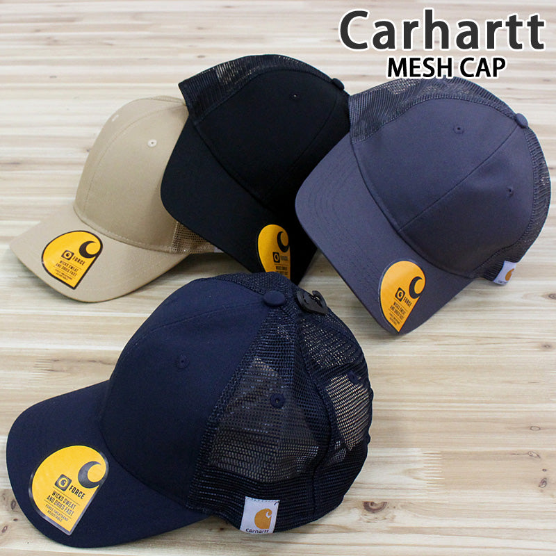 カーハート Carhartt ラギッド プロフェッショナルシリーズ キャンバス メッシュバック キャップ 帽子 M Rggd Pro Series Cnvs Msh Bck Cp メンズ レディース ブランド (5-ネイビー) 5-ネイビー
