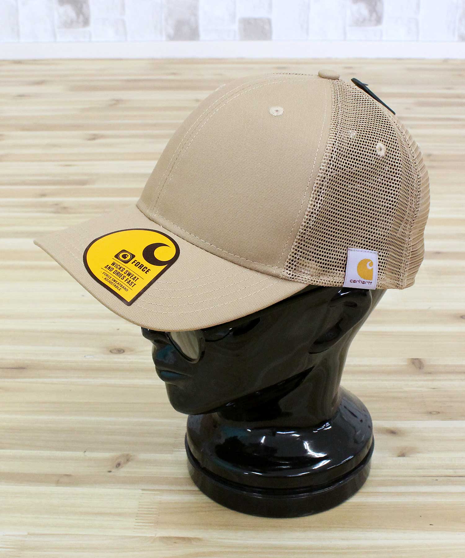 カーハート Carhartt ラギッド プロフェッショナルシリーズ キャンバス メッシュバック キャップ 帽子 M Rggd Pro Series Cnvs Msh Bck Cp メンズ レディース ブランド (4-ベージュ) 4-ベージュ