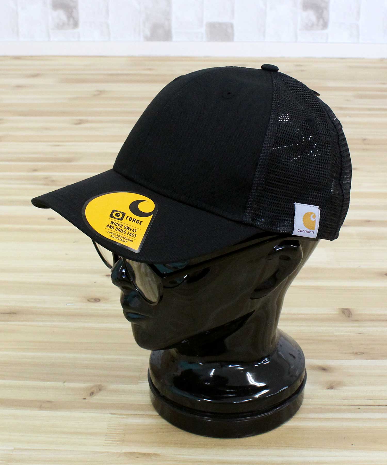 カーハート Carhartt ラギッド プロフェッショナルシリーズ キャンバス メッシュバック キャップ 帽子 M Rggd Pro Series Cnvs Msh Bck Cp メンズ レディース ブランド (2-ブラック) 2-ブラック