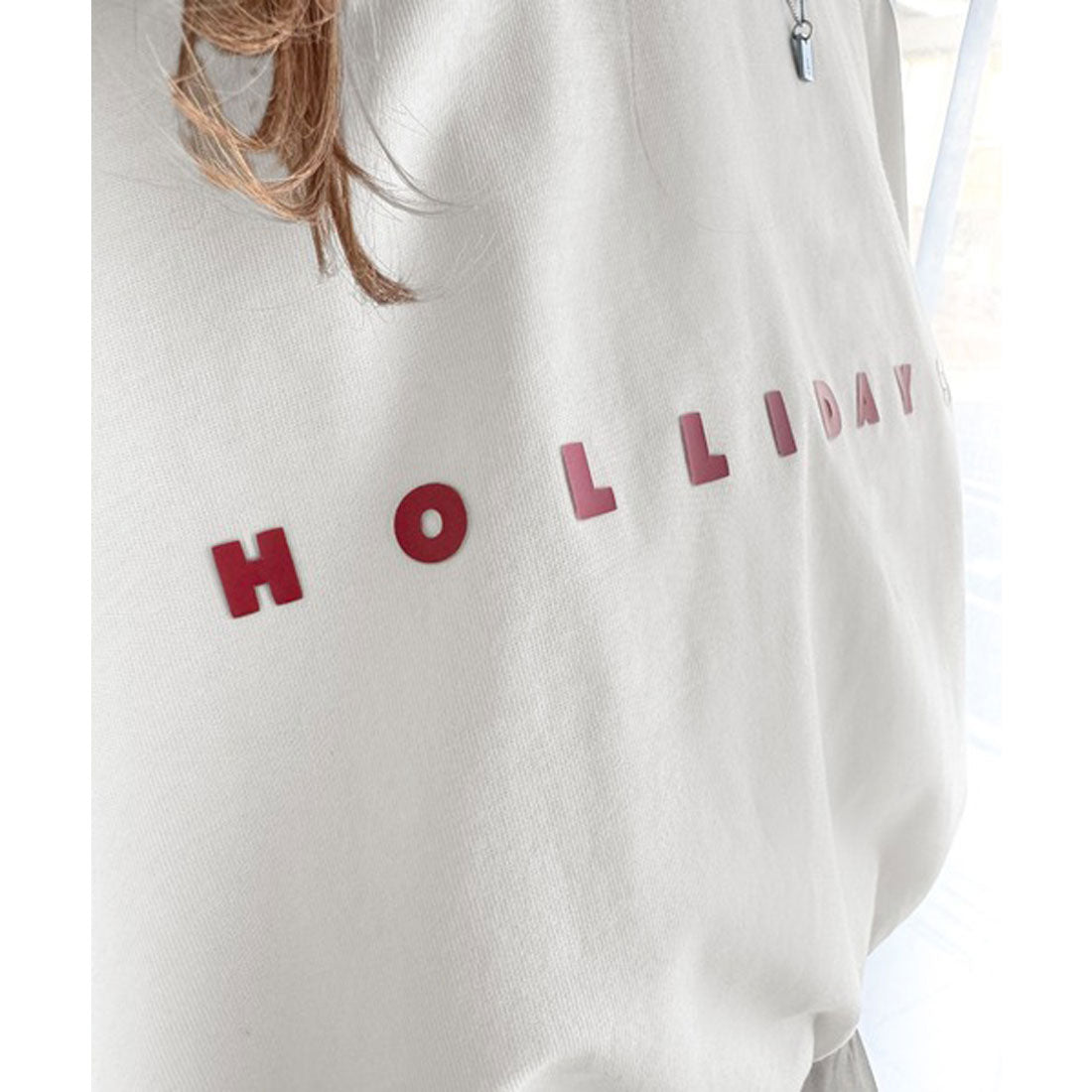 クラシカルエルフ Classical Elf 大人の上品カジュアルを楽しむ。シルケット風シンプル英字ロゴT (ホワイト) ホワイト