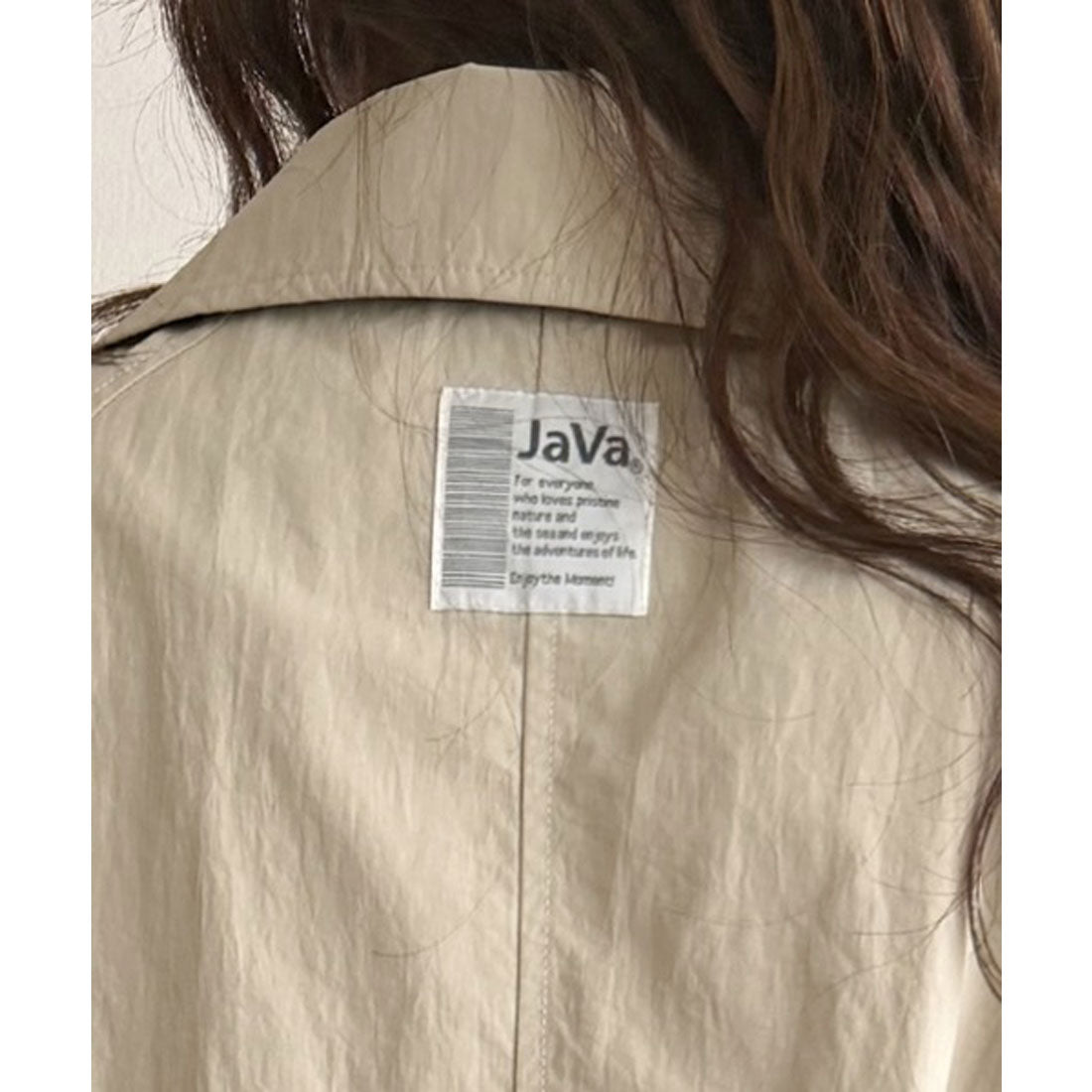 クラシカルエルフ Classical Elf 《JaVaジャバコラボ》ナイロンワッシャー素材ウエストドロストジャケットコート(ミドル丈) (ブラック) ブラック