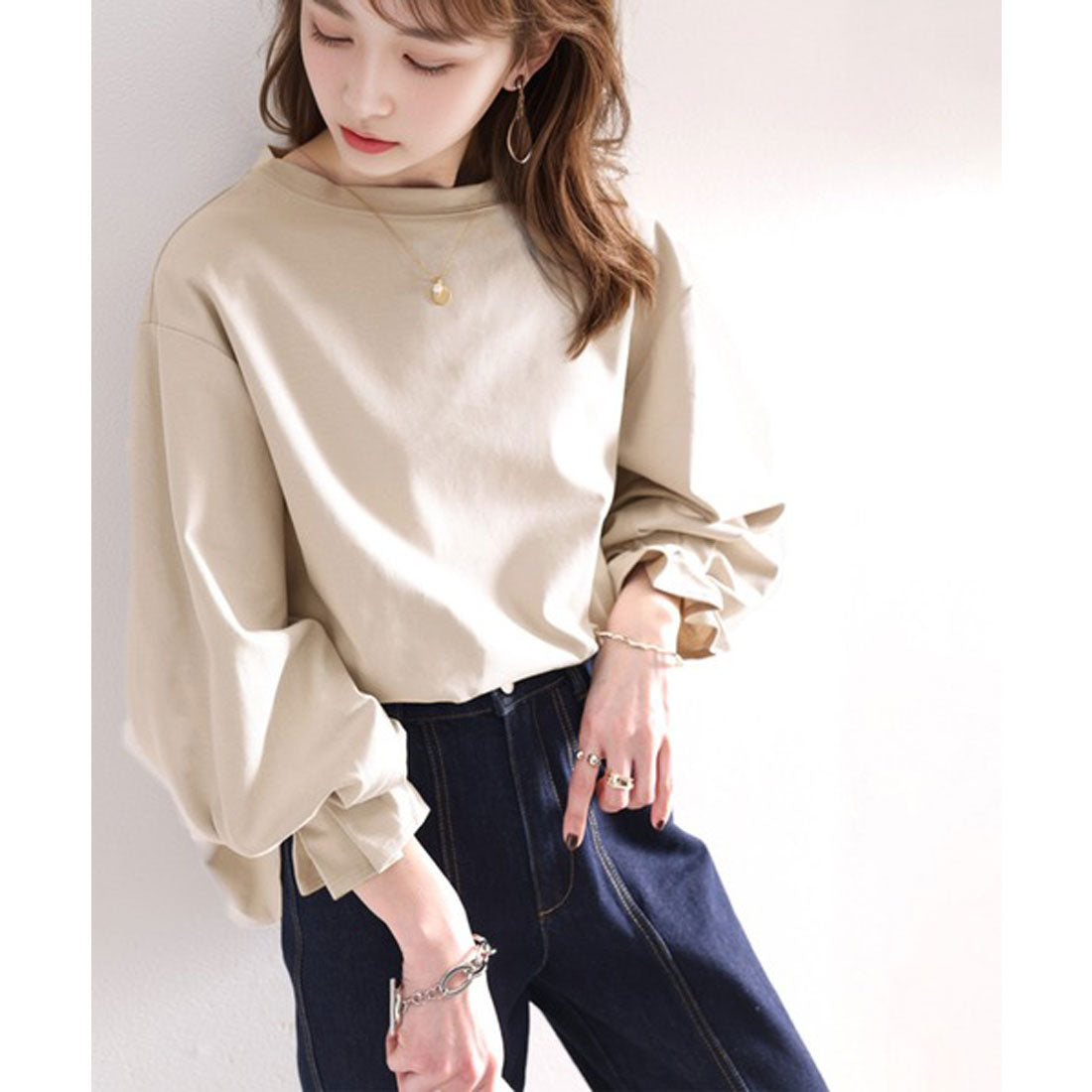 クラシカルエルフ Classical Elf 綿100% 上質コットン。ふんわり、くしゅが可愛い大人トップス