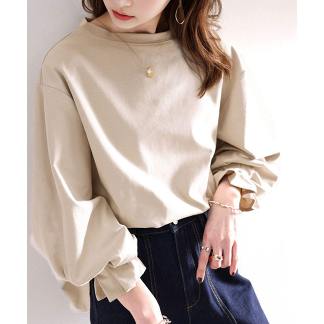 クラシカルエルフ Classical Elf 綿100% 上質コットン。ふんわり、くしゅが可愛い大人トップス