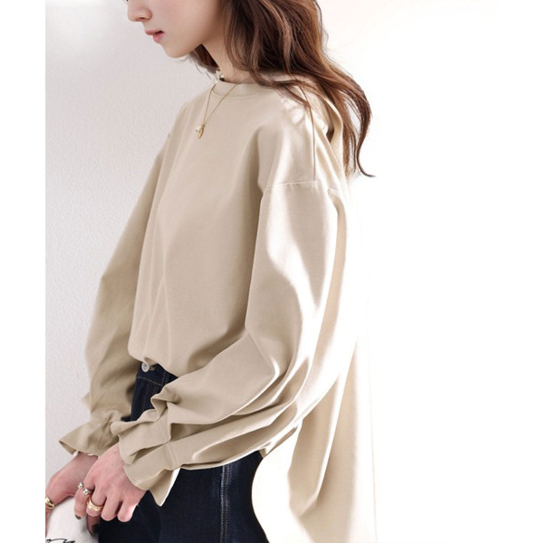 クラシカルエルフ Classical Elf 綿100% 上質コットン。ふんわり、くしゅが可愛い大人トップス