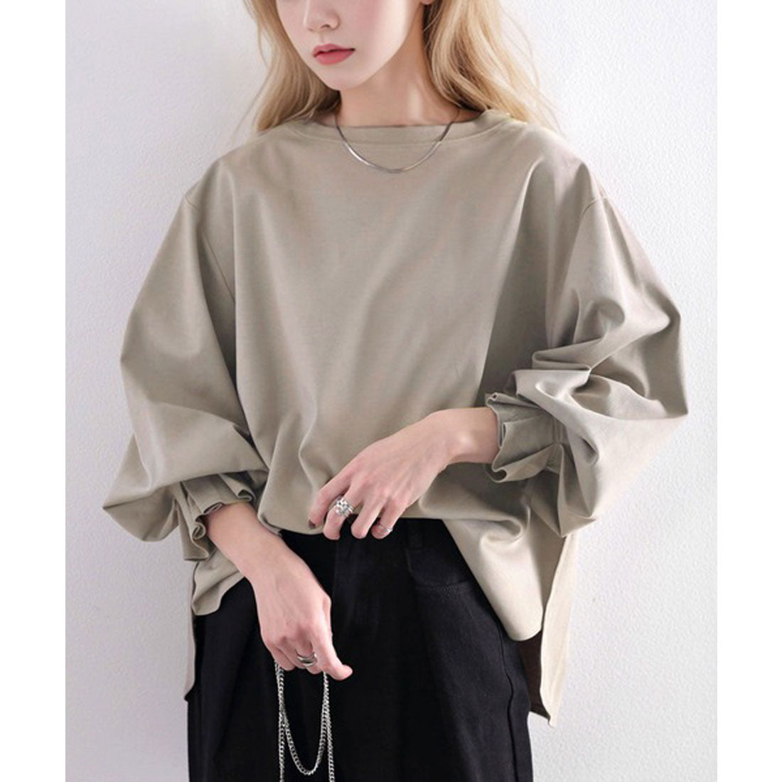 クラシカルエルフ Classical Elf 綿100% 上質コットン。ふんわり、くしゅが可愛い大人トップス