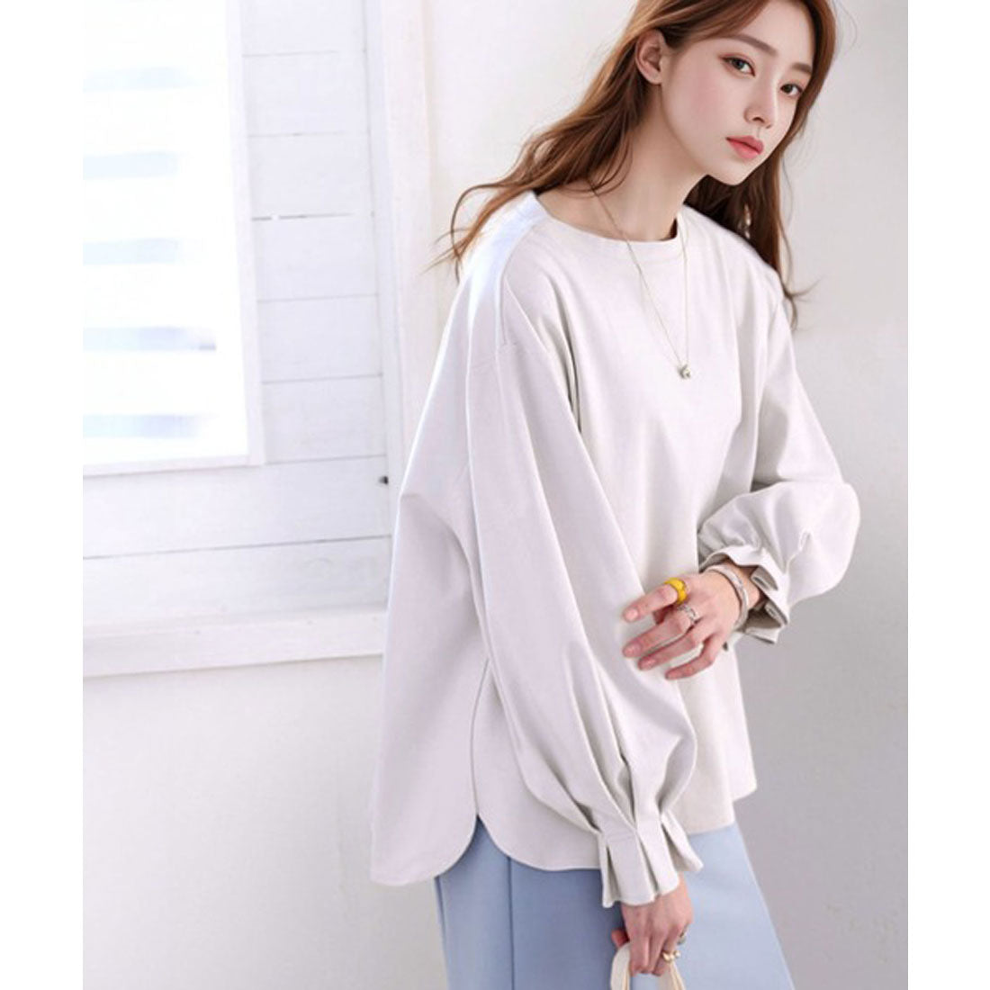 クラシカルエルフ Classical Elf 綿100% 上質コットン。ふんわり、くしゅが可愛い大人トップス