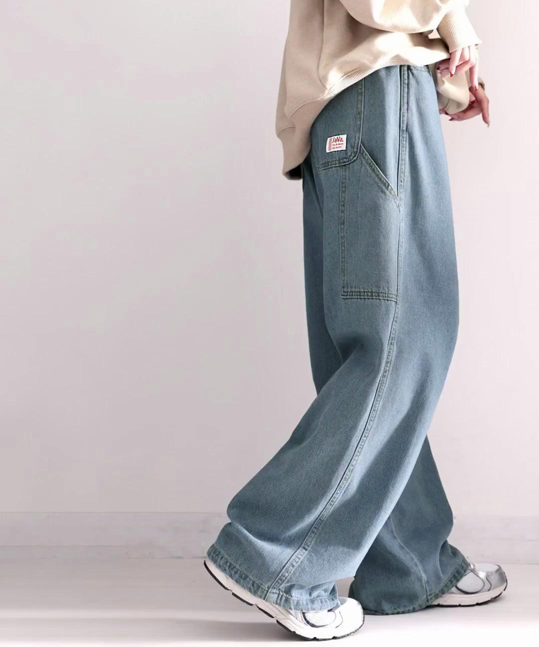 クラシカルエルフ Classical Elf 《JaVa ジャバコラボ》ボーイッシュに”きゅん”。メンズライクペインターパンツ (ライトブルー) ライトブルー