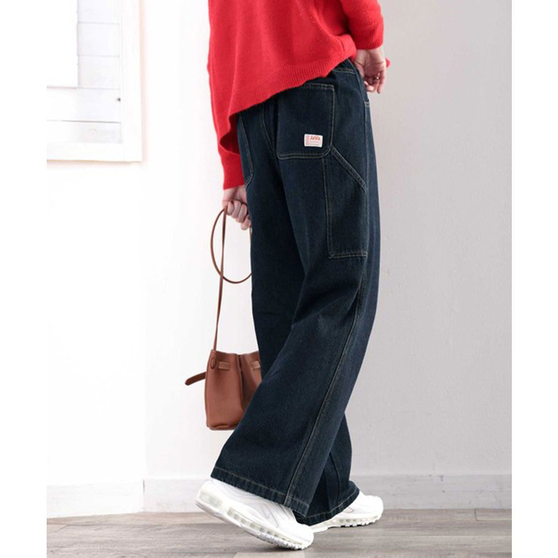 クラシカルエルフ Classical Elf 《JaVa ジャバコラボ》ボーイッシュに”きゅん”。メンズライクペインターパンツ (ワンウォッシュ) ワンウォッシュ