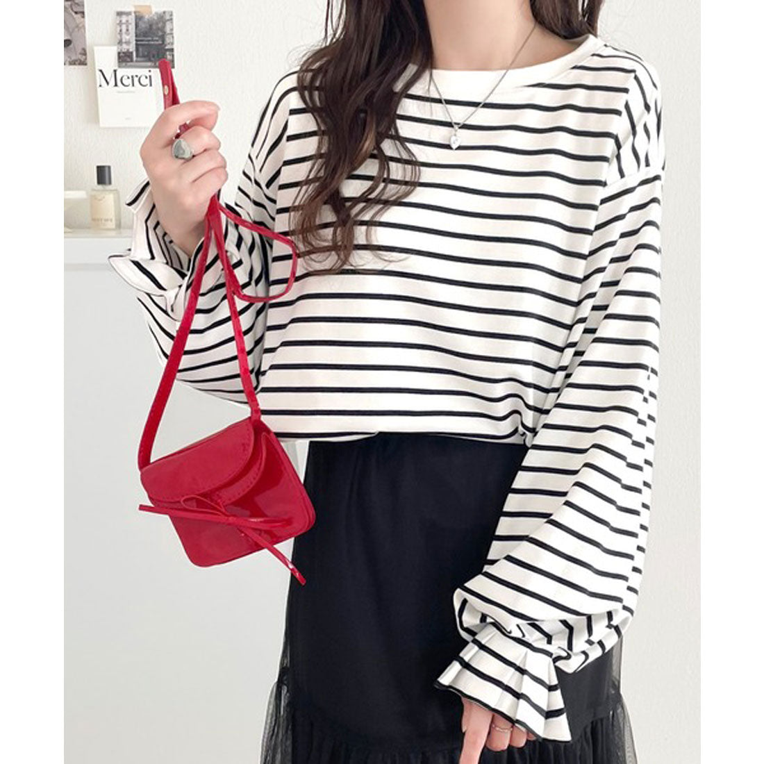 クラシカルエルフ Classical Elf 綿100% 上質コットン。ふんわり、くしゅが可愛い大人トップス