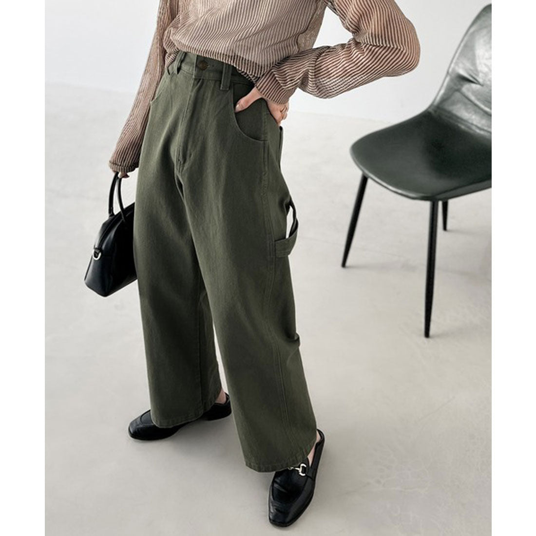 Classical Elf Classical Elf "JaVa collaboration" Boyish and cute. Men's-like painter pants