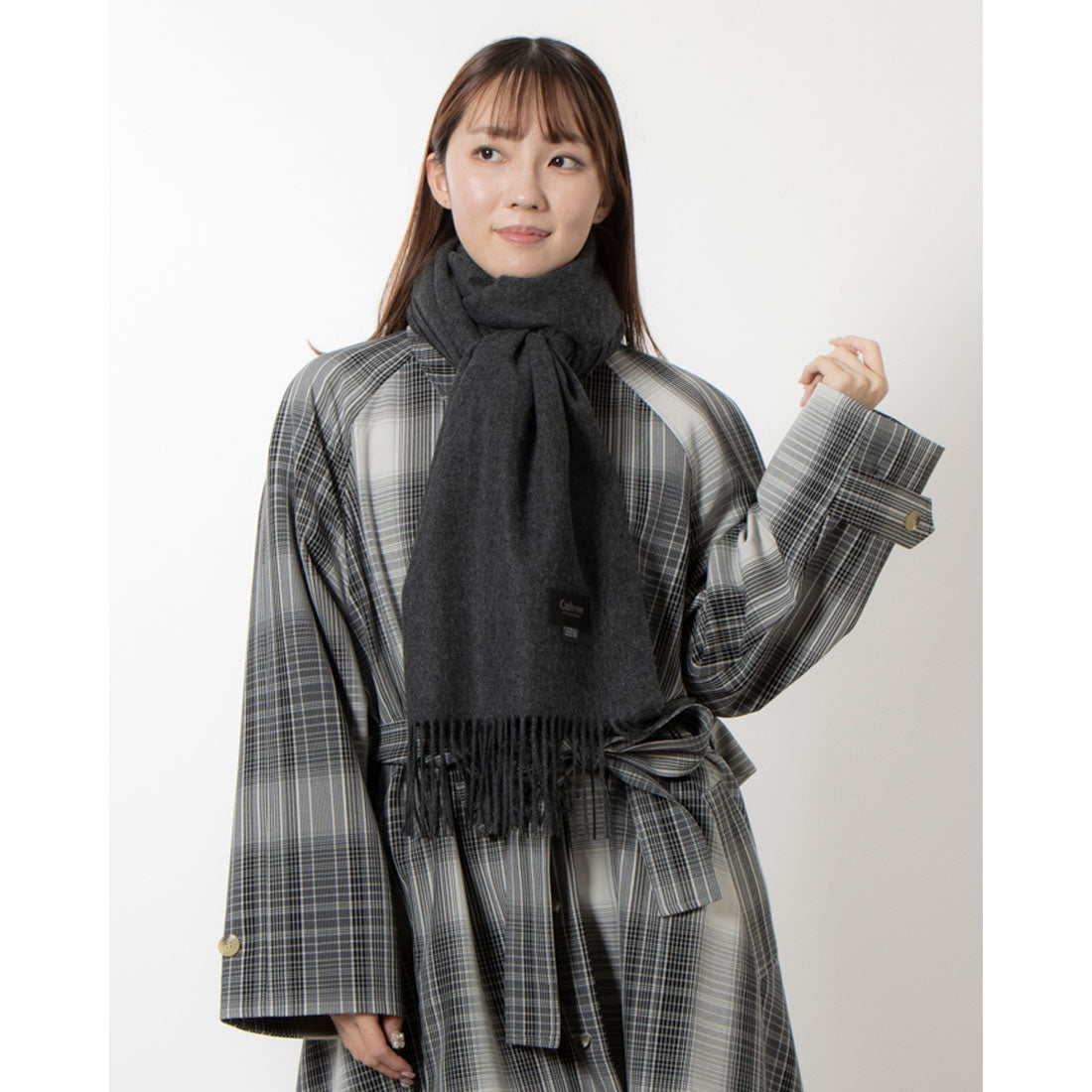 Cashmee Basic Wave Cashmere Large Stole 100% Cashmere