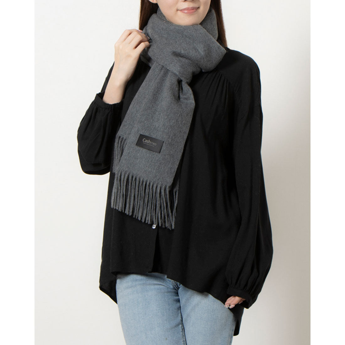 Cashmee Basic Wave Cashmere Large Stole 100% Cashmere