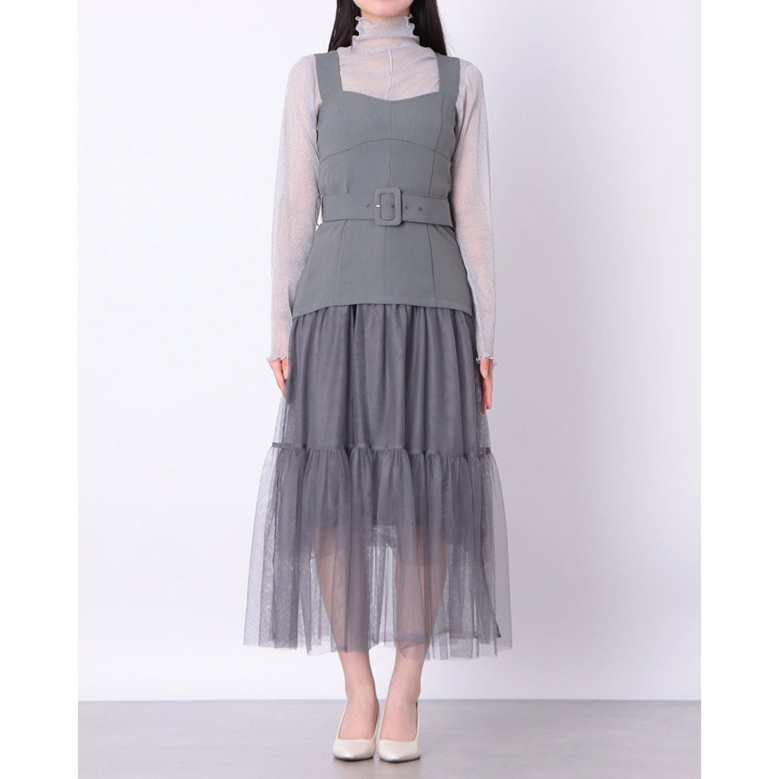 チーク Cheek チュールティアードジャンスカ (PISTACHIO) PISTACHIO