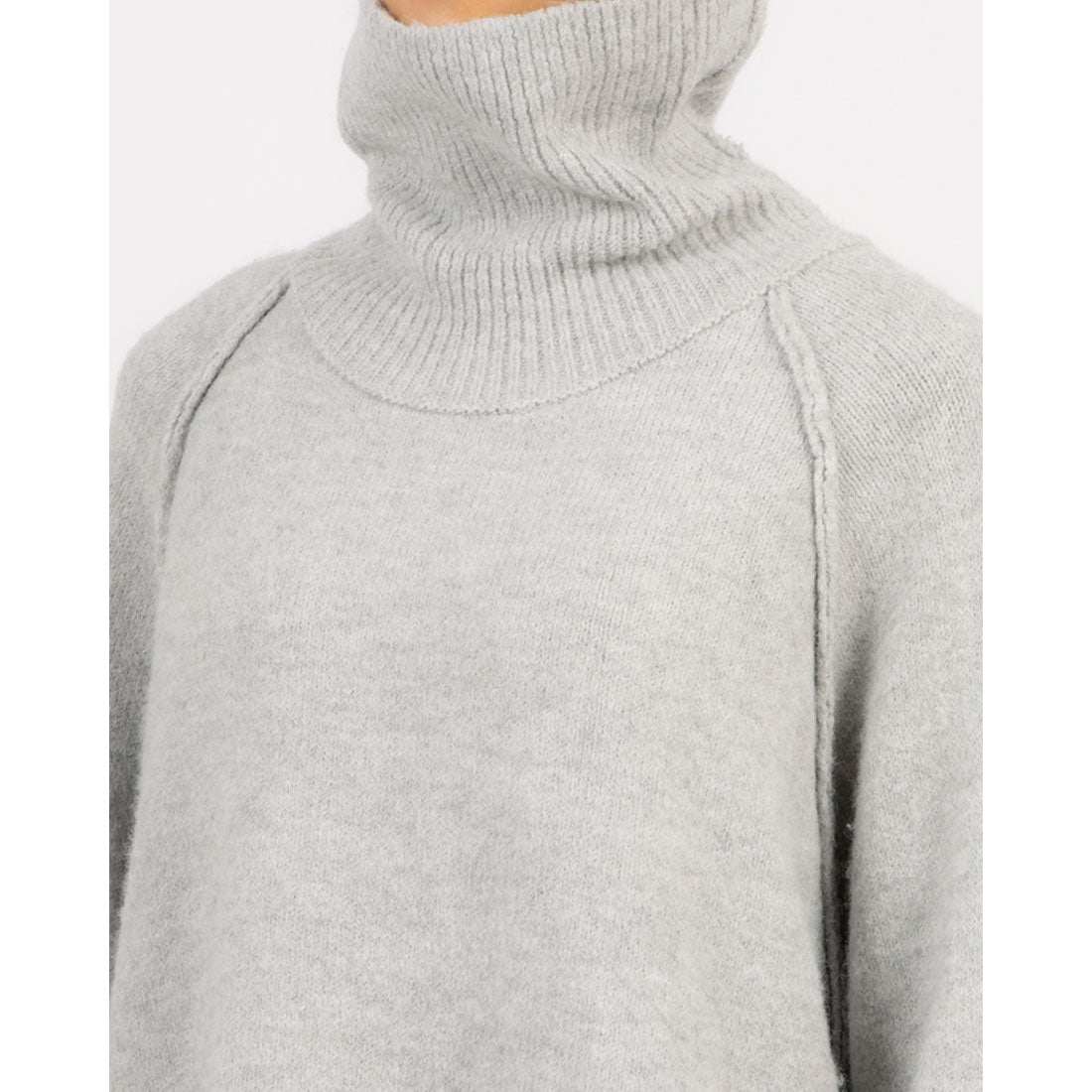 セポ Cepo ロングカフスニットチュニック (グレー) グレー