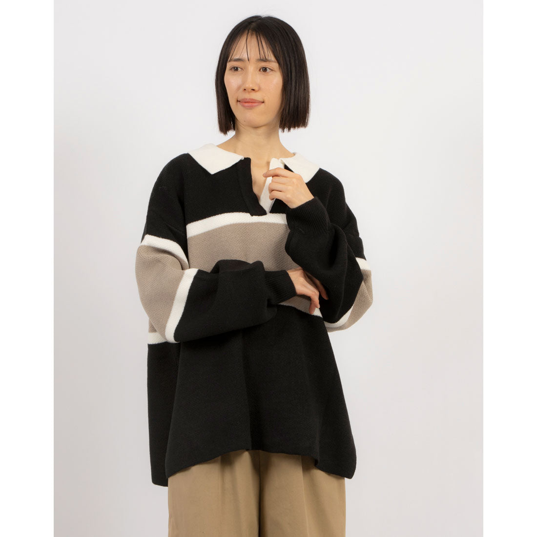 セポ Cepo スキッパーラガーニットポロ