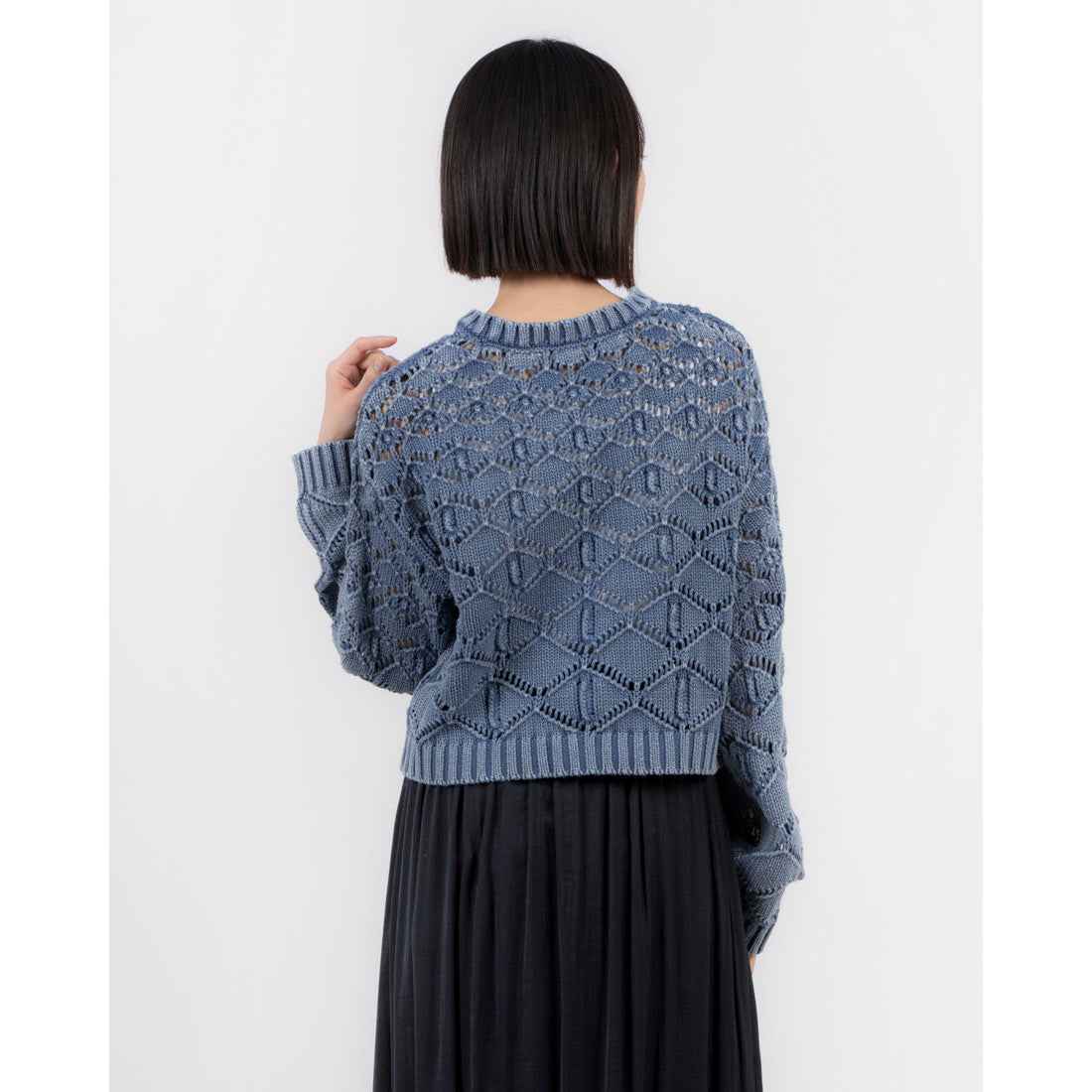 セポ Cepo カギバリアミクルーネックPO.